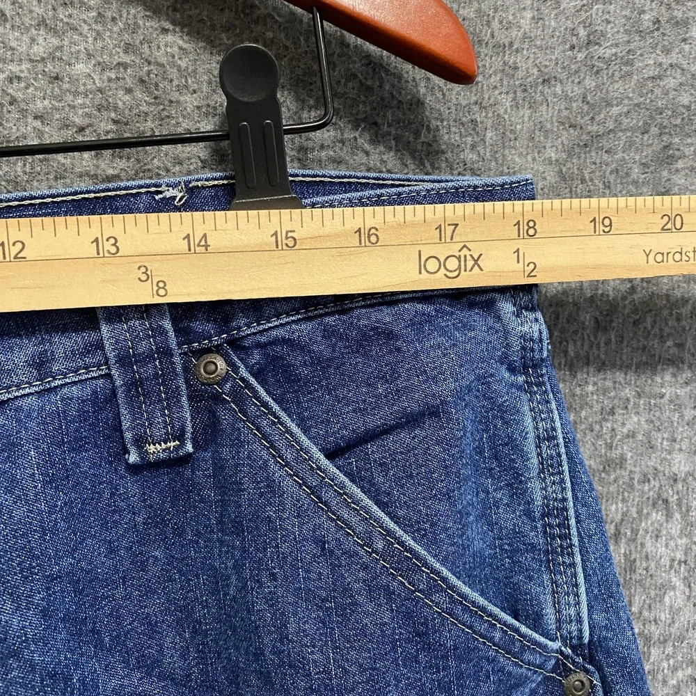 NEW Wrangler Five Star Carpenter Jeans Men 36x34 Blue Relaxed Fit Denim Workwear